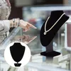 Jewelry Pouches Necklace Holder Display Stands Mannequin Bust Stand Organizer Frame For Home Shop Black