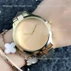 Reloj de pulsera de cuarzo marca GU para mujer y niña con logotipo de lujo reloj de banda de acero y Metal G41