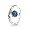 Nuevo anillo de mujer CZ Corazón anillos de diamantes Joyería de mujer para Pandora 925 ANILLO de boda de plata esterlina con caja original