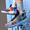 New Design Basketball Shoes Youth Children's Sports Trainers Fashion High Top Casual Sneakers For Woman Man