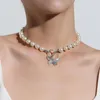 Kolye Kolye Bijoux Femme Mücevherde Kadınlar Kolye Strand Boncuk Zincir Kelebek Akıcılık Yaka Coquette Estetik Collier