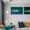 Anhängerlampen Kunstfan Deckenlampe Licht einfaches Wohnzimmer Dekorieren Designer Stadt Vibe alle Kupfer Golden Glass warmer Luxus