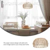 Anhängerlampen Lampenschattenpapier Design Light Cover Home Deckung Shell Accessoire gewebte Restaurant Decke