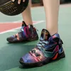 Tênis de basquete respiráveis ​​de mulheres multicoloras altas tênis altos tênis jovens sapatos de treinamento confortáveis