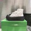 Hochwertige Vulcan-Freizeitschuhe Sneakers Designer Kalbskinte Leder Nylon Stoff Canvas High-Top-Schnürschnüre-Sneakers Mode-Shot-Plattform Basketballschuhe