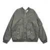 Herenjacks Autumn Winter Grailz Flight Jacket Baseball Jersey Men 1: 1 hoogwaardige dubbele ritsjassen