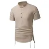 Herren-T-Shirts Jrjz 2023 Hochwertiges Sommer-Strandhemd Männer Kurzarm Top Business Casual O-Neck für