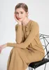 Magliette da donna Tees Fashion Summer Woman Cardigan e vicino alla caviglia Dress Long Nature Fibra Brand Bashing tessuto 230816