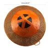 Wide Brim Hats Traditional Chinese Style Cone Rattan Hat Outdoor Sunproof For Teens Unisex Dropship