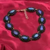 Colliers pendentif arrivée 2014 gros costume majeur Blue Eye déclaration collier ras du cou