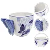 Fincan tabakları küçük çay bardağı dekoratif kahve kupa kelebek seramik Çin tarzı