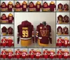 Washington''Commanders''Men 11 Carson Wentz 17 Terry McLaurin 99 Chase Young 21 Sean Taylor Custom Burgundy Lace-Up Pullover Hoodie