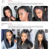 Kinky Straight Peruvian Hair Weave Bundles de cheveux humains 8-36 pouces Remy Extensions 3/4 Bundles pour les femmes Yaki Bundles de cheveux raides