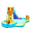 Water Slide Birthday Party Ideas Kids Kids Flateable Park Park Waterslide Castle مع Pool Playhouse Raption Playhouse للحفل