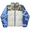 North Face Vester Puffer Mens Kurtki z kapturem list zamek błyskawiczny Jacquard Tracksuit staw luksusowy designerka płaszcza kamizelka kurtka damska zima męska zniszczona wiatraka