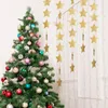 Décorations de noël 1 chaîne flocon de neige guirlandes arbre 3D étoile suspendus pendentif ornements année fête décoration 2023 Navidad
