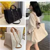 New Designer Shopping Handbags Pearl Beach Bag Canvas Portable High-capacity Fashion Trend Women Bags code99