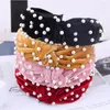 Hair Clips Fashion Korean Pearl Headband Women Bohemian Velvet Denim Hairband Headwear Girls Accessories