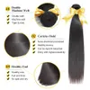 Pacotes de tramas por atacado 10pcs teu tevo de cabelo peruano Pacotes de cabelo humano retos retos 30 polegadas de 34 polegadas Remy Extensions