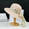 Bérets Femmes Été Paille Cloche Chapeaux Classique Sunbonnet Rétro Seau Caps Sunhats Outdoor Party Voyage Réglable US Taille 7 1/4 UK L