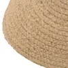 Berets Ladies Anti-Uv Roll Up Sun Visor Hat Women Straw Raffia Caps