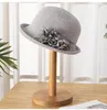 Berets Bowler Hat Formal Sun Sunbonnet Leisure Cap Sunscreen Basin For Gril Women Female Khaki Cotton