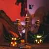 Декоративные предметы фигурки 3pcs Halloween Spider Lamp Festival Festival Light Ornament для партийного стола декор 230818