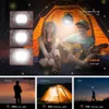 Draagbare lantaarns 5200 mAh LED Campingventilator Licht Outdoor Lantaarn Fan Lamp Remote Control USB Oplaadbare draagbare Camping Tent Travel Power Bank 230820