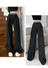 Frauenhose graue Büro Damen elegante Mode lässig 2023 Sommer Wide Leg Anzüge Hosen Frauen Lose weiblicher heterosexuelle Pantalon W807f