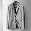 Abiti da uomo Z364 -Suit sottili casual crema solare elastico piccolo abito primavera e camicia con giacca singola autunnale estate