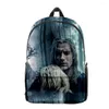 Ryggsäck Hip Hop Shadow and Bone Student School Bags pojkar flickor reser 3D tryck Oxford Waterproof Notebook Axel ryggsäckar