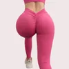 Roupas de ioga Cozok Naked Feeling Back V-Waist Pants Women Women Fisamless Gym Sports Leggings Sexy Fitness Workout Leggings Push Up Tights 230820