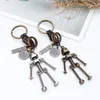 Keychains Austyn Keychain Screw Robot Bag Pendant Key Chains Holder Vintage Steampunk Keyring Car Chain Friends Kids Gift