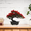 Decorative Flowers Simulation Welcome Pine Imitation Bonsai Ornament Faux Plastic Tree Decor Emulated