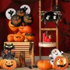 Andra evenemangsfestleveranser Halloween Decorations Balloon Kit med Happy Banner Po Props Spider Bat Witch Pumpkin Spirit Balloons 230818