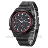 Wristwatches 100pcs/lot Sport Style ROSRA Men Watch Black Color Wristwatch Mens Factory Price Cool Fashion Wrist