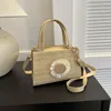 Evening Bags Sun Flower Straw Bag Handbag Adjustable Strap Travel Crossbody For Daily Life Leisure