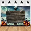 Andra evenemangsfestleveranser Halloween Night P Ography Backdrop Gloomy Woods Graveyard Moon Horrible Cemetery Spooky Banner Bakgrund P O Booth 230818