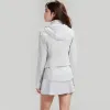 LU 2023New Yoga clothing Summer outdoor Sun-protective clothing coat hooded shade Breathable Goal Smasher womens sports jacket Original
