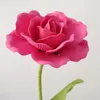 Dekorativa blommor stora pe skum Fake Artificial Rose For Home Wedding Bakgrund Väg Ledningar Shopping Mall Display Floral Decoration