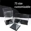 Novelty Items Customizable 75 Size Clear Acrylic Display Case Box for car model Dustproof Protection Showcase for Figure Doll Toy Collectibles 230818