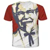 Hip Hop Sportwear Punk décontracté automne hommes Cool impression Avatar le KFC 3d T-shirt001