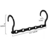 Hangers 10Pcs Space Saving Magic Black Sturdy Plastic Holder Heavy Clothes Organizer For Dorms Apartments Small Closet