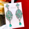 Brincos Dangle Kellybola Luxury Pingente brilhante e brilhante para lindas mulheres Brincho de noiva Aretes de Mujer Modernos Gift 2023