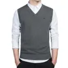 Sweaters masculinos Casual Sweater Sweater Men Vest Vest Votal de algodão Vollovers Harmont Pullovers Slim Fit Blaine