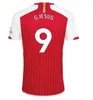 Ny 23 24 Saka Arsen Soccer Jerseys Smith Rowe G.Jesus Saliba Fans Player Version Odegaard Martinelli 23 24 NKETIAH FOTBALLKITSKITSKITSKIRT Män