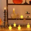 Andra evenemangsfestleveranser 510 st Halloween Ghost Light Cute Hanging Pendant Lamp Ornaments for Home Decor Gifts Decoration 230818