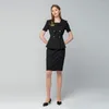 Work Dresses El Female Receptionist Black Skirt Uniform Suit Saleswomen Elegant Workwear Sets Sales Centre Lady Professional Business