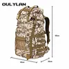 Backpacking Packs Upgrade Outdoor Sports Tactical Backpack 50L Large Capacity Bag Camouflage Waterproof Climbing Mountaineering Hiking Bag Green 230818