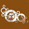 Wall Clocks Promotion Mirror 3d Diy Acrylic Clock Modern Design Watch Real Home Decor Novelty Safe